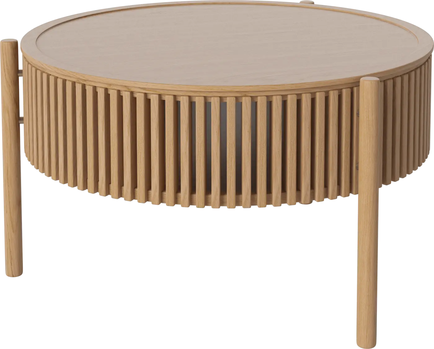 Bolia Couchtisch Story - Ø83cm - Eiche massiv geölt