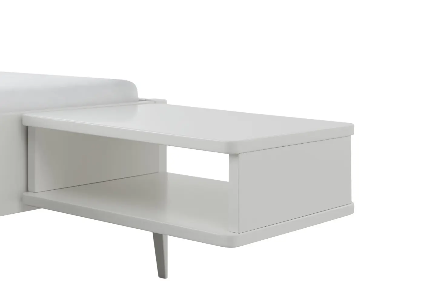 Hasena Nachttisch SEVA - 48 cm - Buche weiss deckend, lackiert