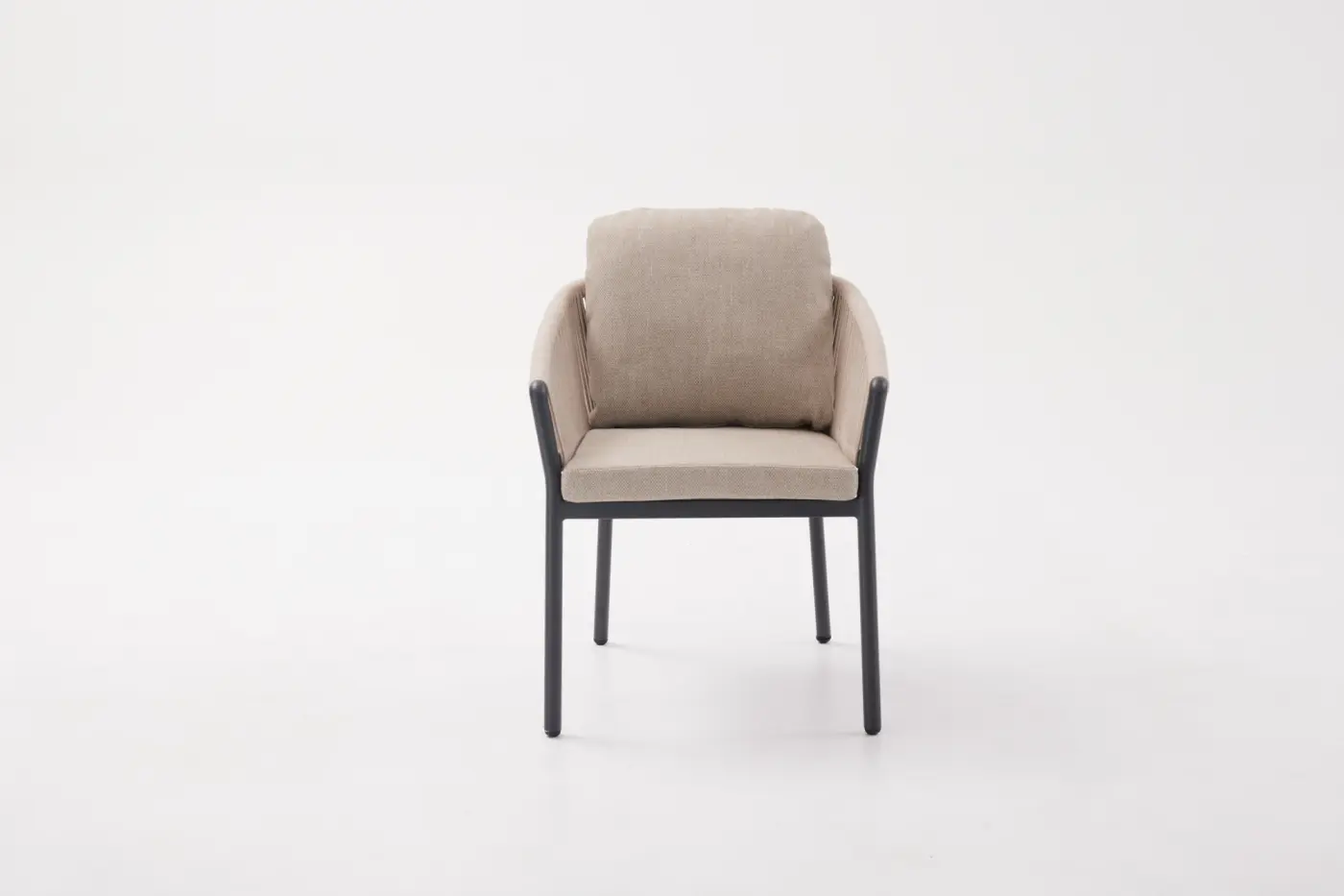 Gartenstuhl Tanja, mit Armlehnen, Aluminiumgestell anthra...