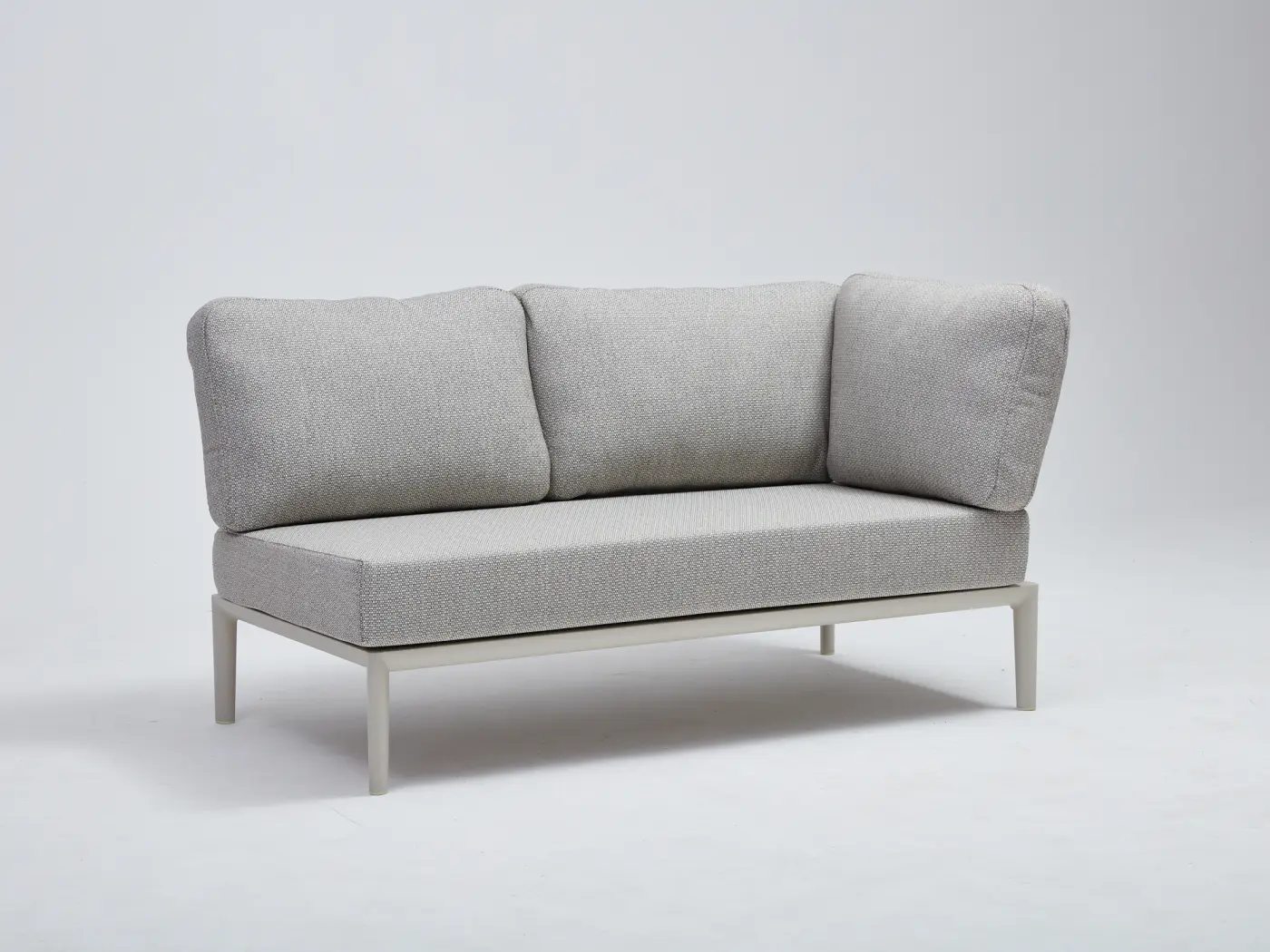 Gartensofa 2-Sitzer mit Ecke Fiore, Aluminiumgestell beig... Gartensofa 2-Sitzer mit Ecke Fiore, Aluminiumgestell beig...