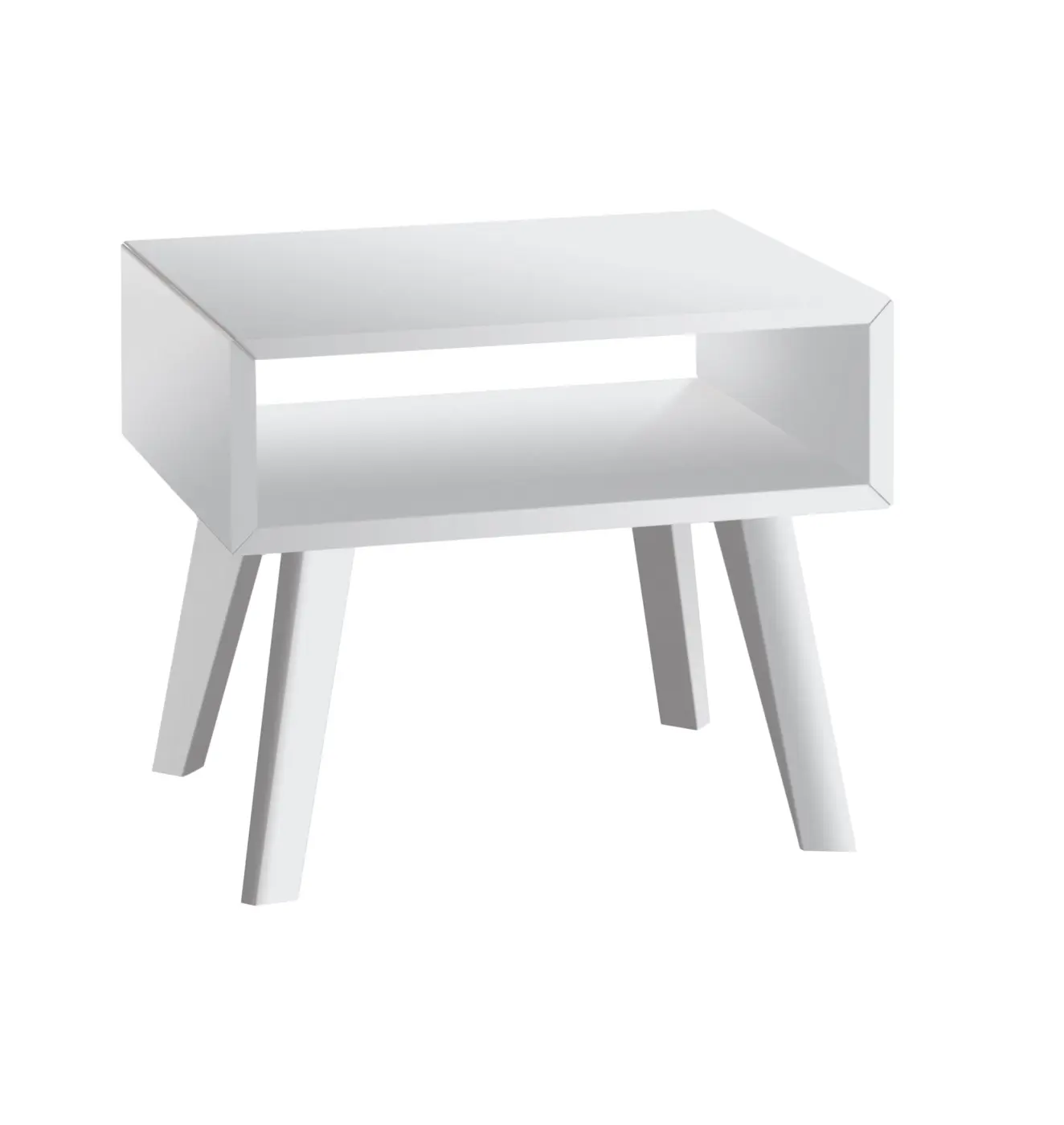 Hasena Nachttisch JACA - 50 cm - Buche weiss deckend, lackiert