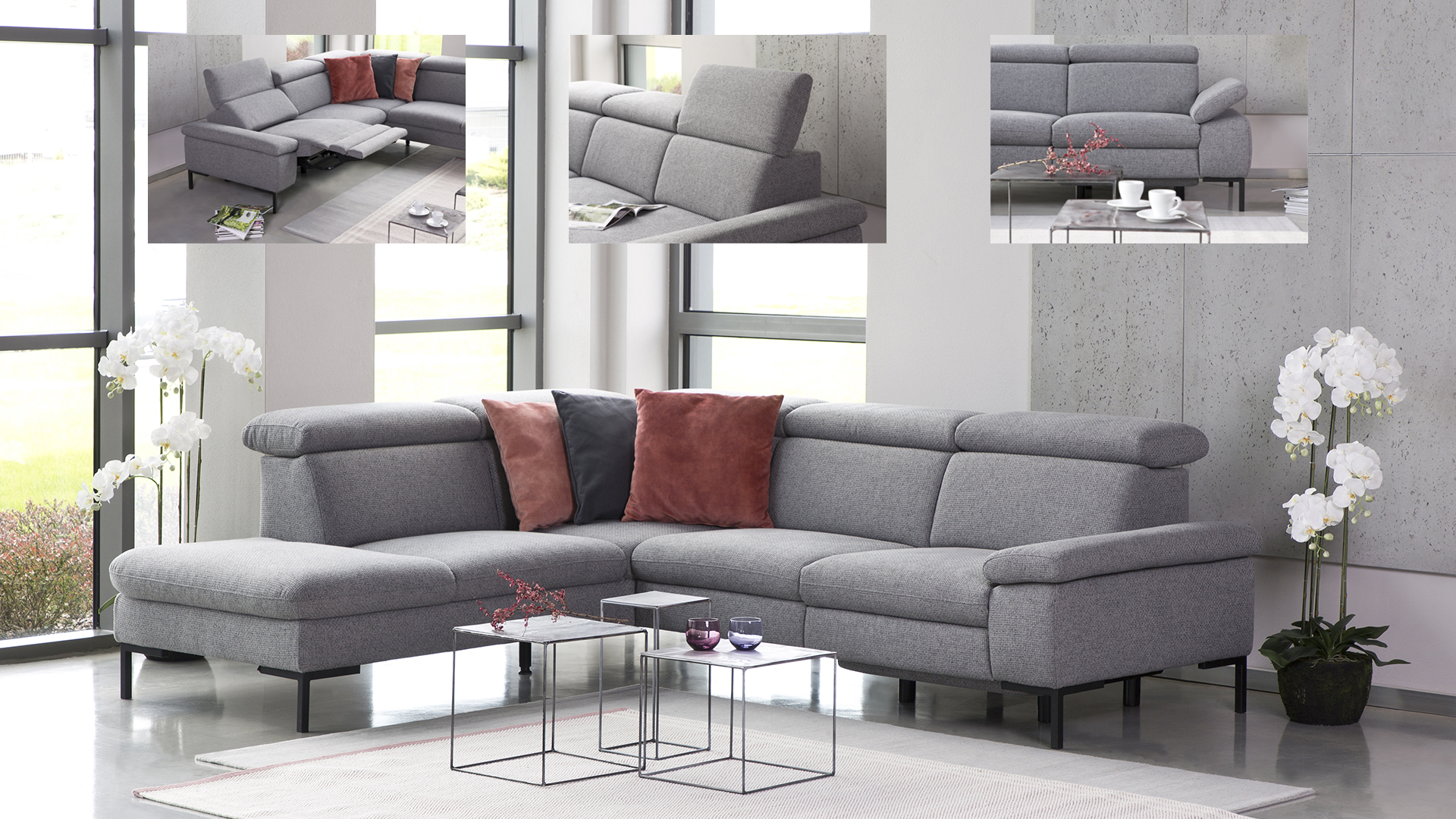 Couch, Mobiliar, Wohnzimmer, Kissen, Dekoration für Zuhause