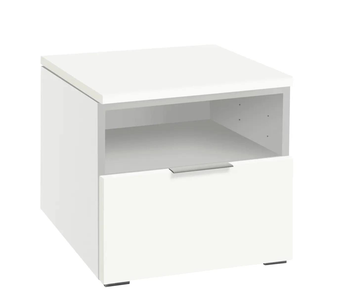 Hasena Nachttisch ONIA - 45 cm -  Weiss / Weiss