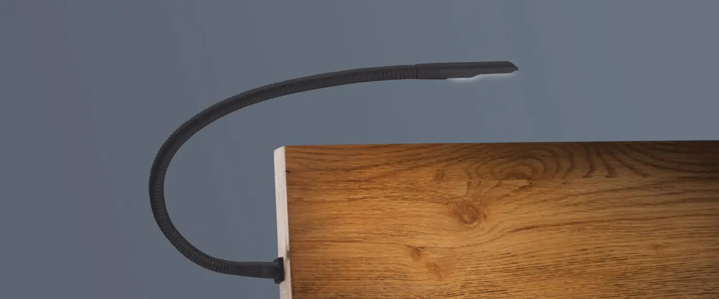 Hasena Leselampe SNAKE - Metallfarbe: Anthracit