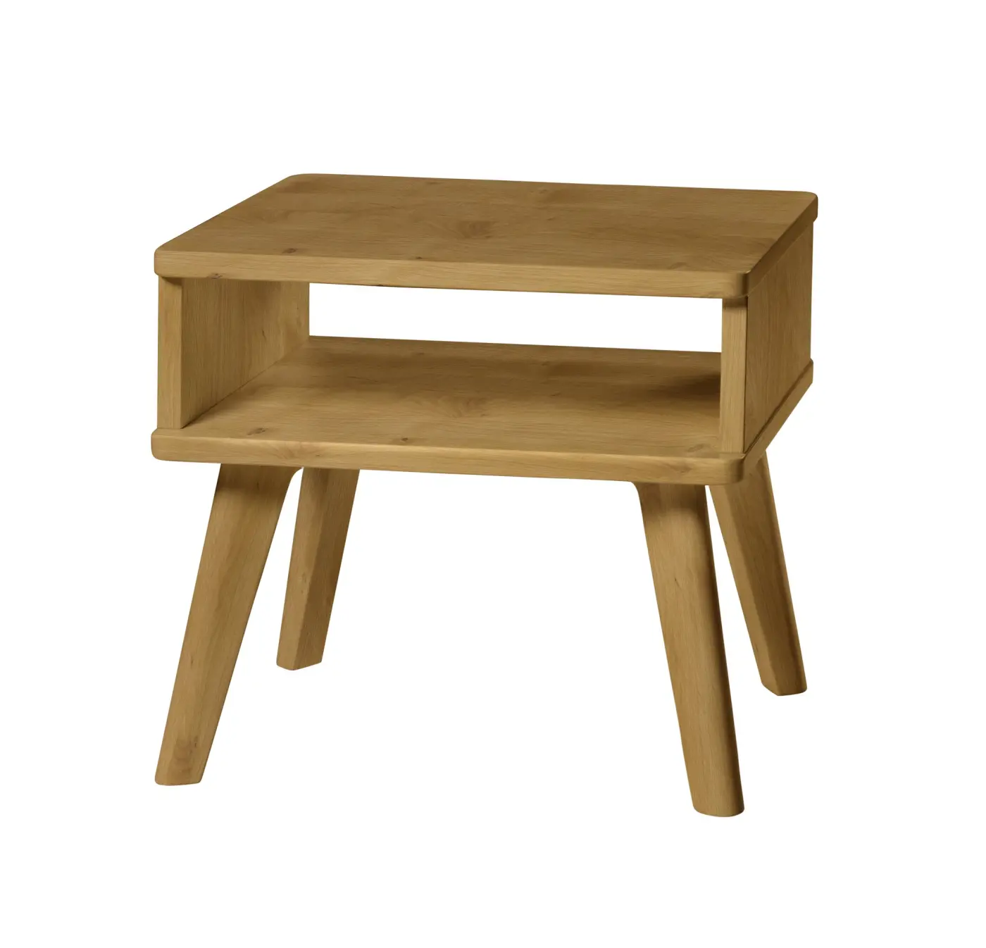 Hasena Nachttisch STAND - 48 cm - Wildeiche natur, geölt